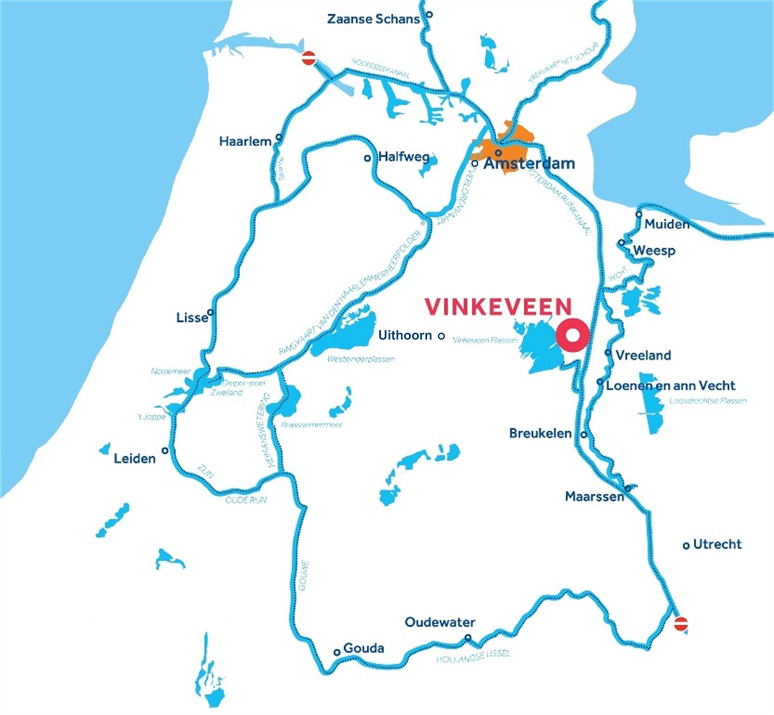 Vaarkaart midden Nederland