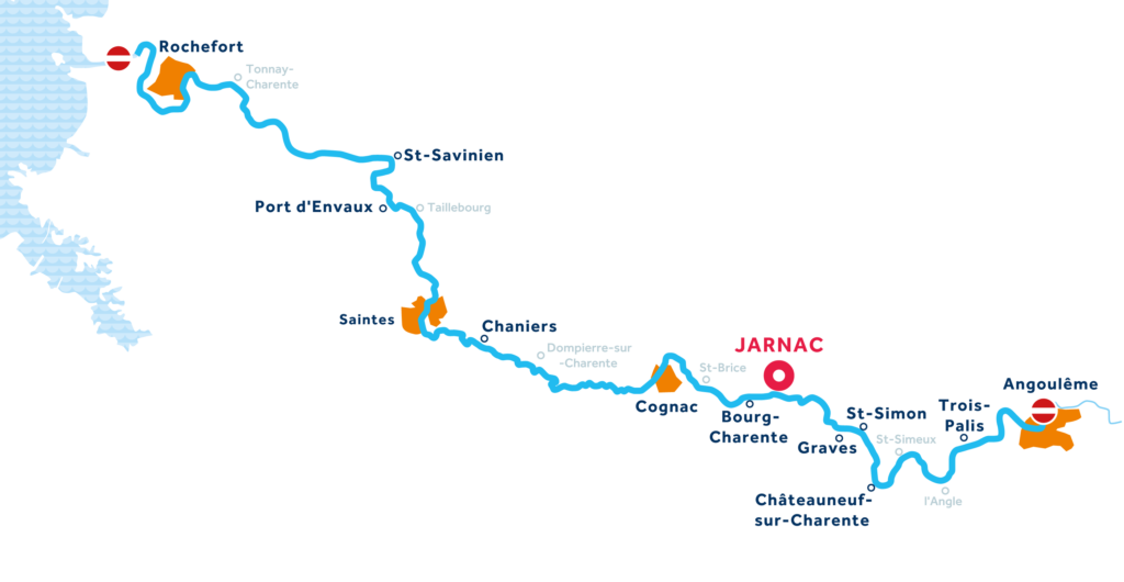 Vaargebied van Charente Maritime in Frankrijk