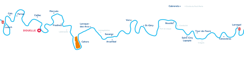 Vaargebied van de rivier de Lot in Frankrijk