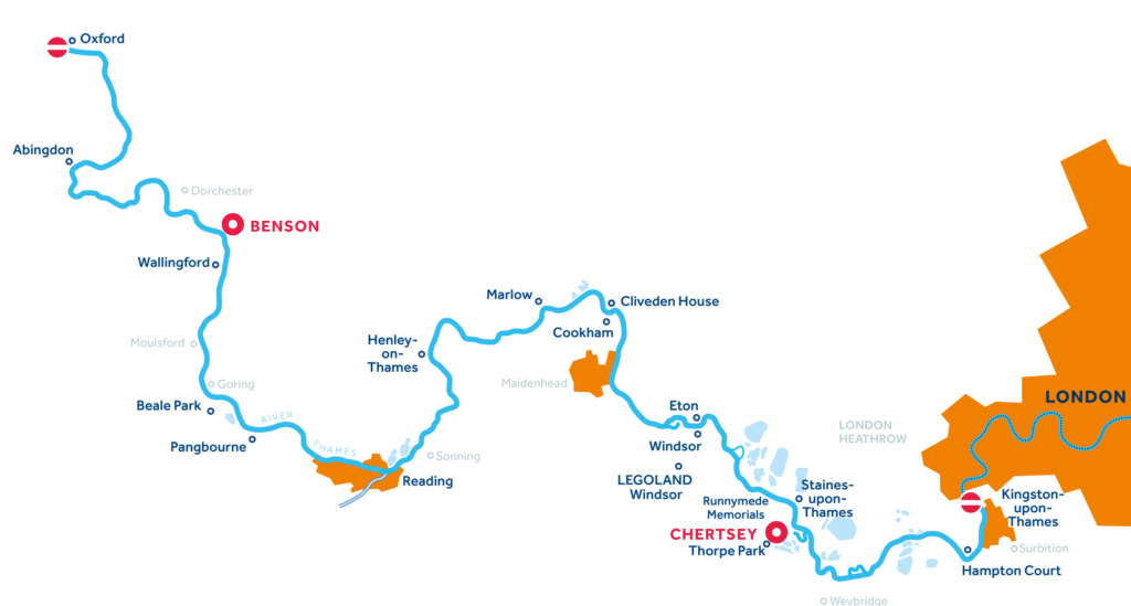 Vaargebied van de Thames in Engeland